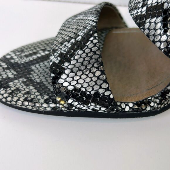 Vionic Blaire Snake Print Leather Strappy Block Heel Sandals Comfort Shoes 9.5 - Picture 13 of 13